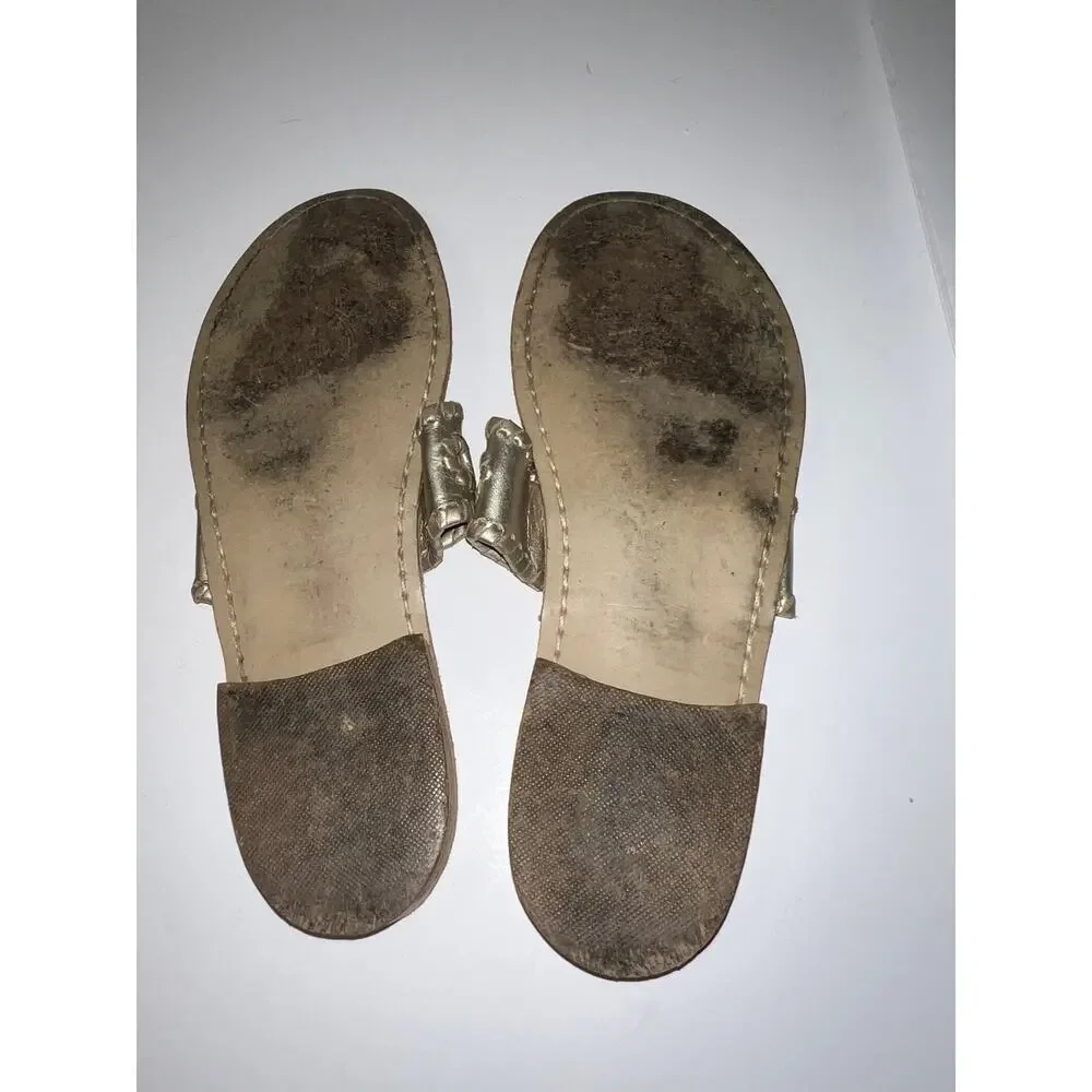 Jack Rogers iconic sandal in platinum size 7
